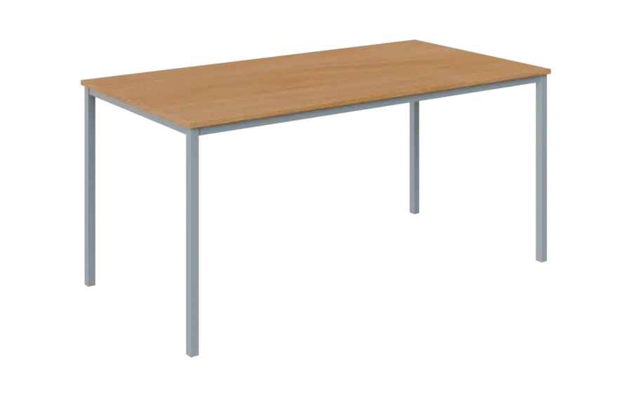 JPT 160 Jídelní stůl 1600 x 800 mm, deska buk royal / podnož stříbrná